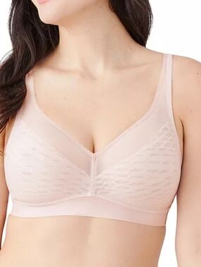 Wacoal Women Elevated Allure Unlined Wirefree Bra Full Coverage Sz40C Rose Dust
